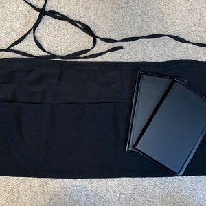 WAITRESS APRON AND BOOKS